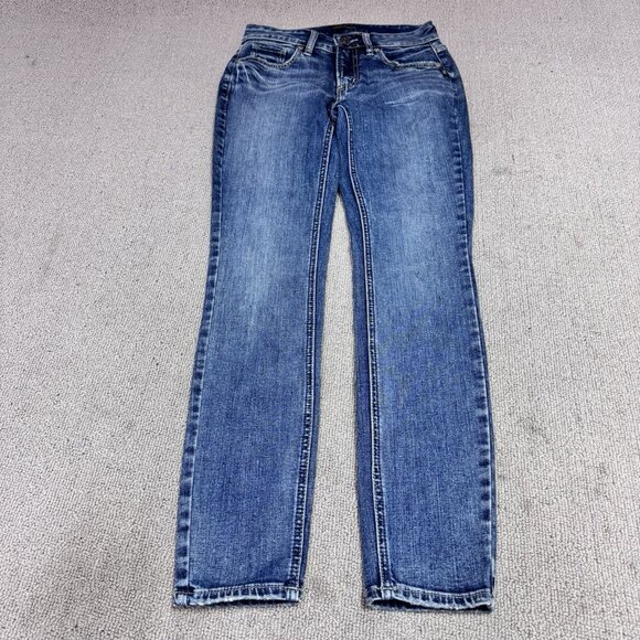 Silver Jeans Co Jeans Skinny Blue Pockets Women’s Size 26 - Picture 1 of 13